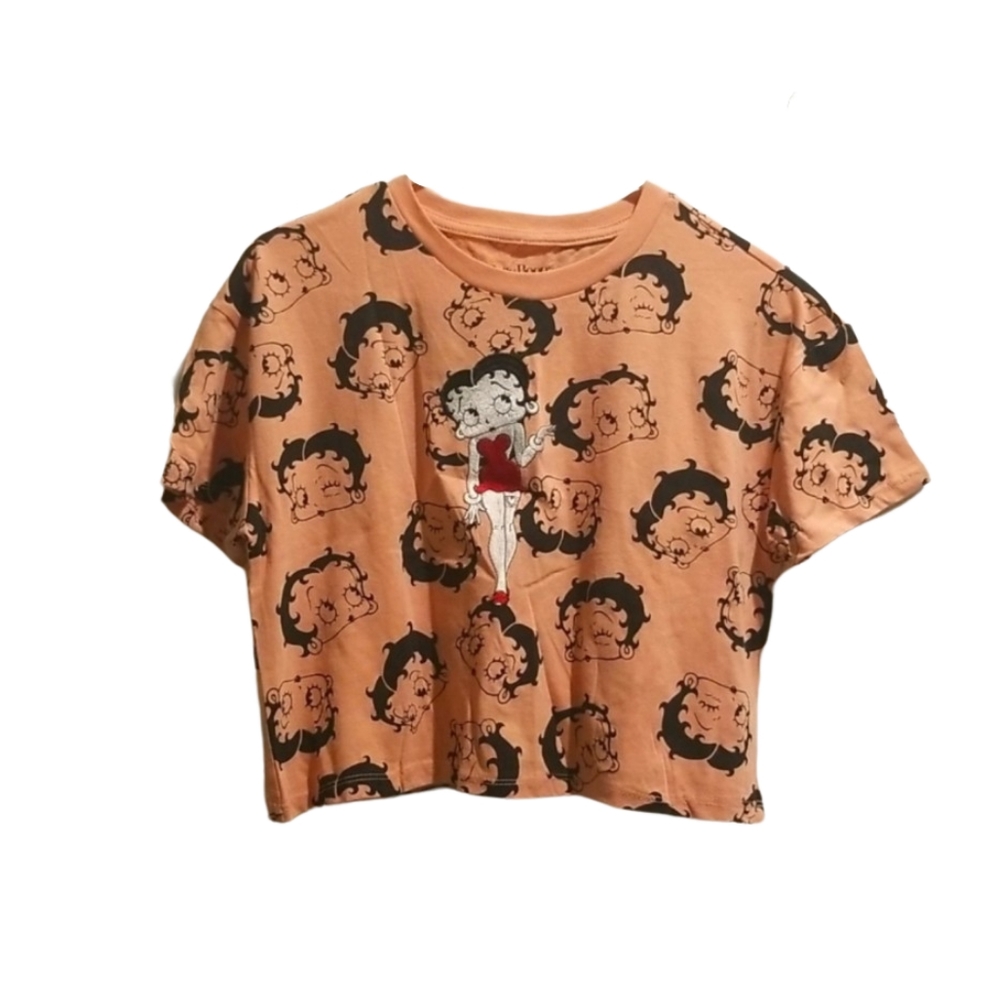 COPY - Rue21 Betty Boop Orange Crop Top NEW WT